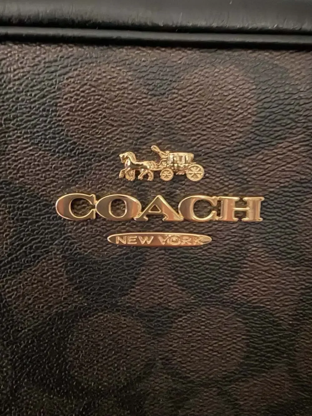 Coach Jamie Camera Bag In Signature Canvas Brown Black CA547
